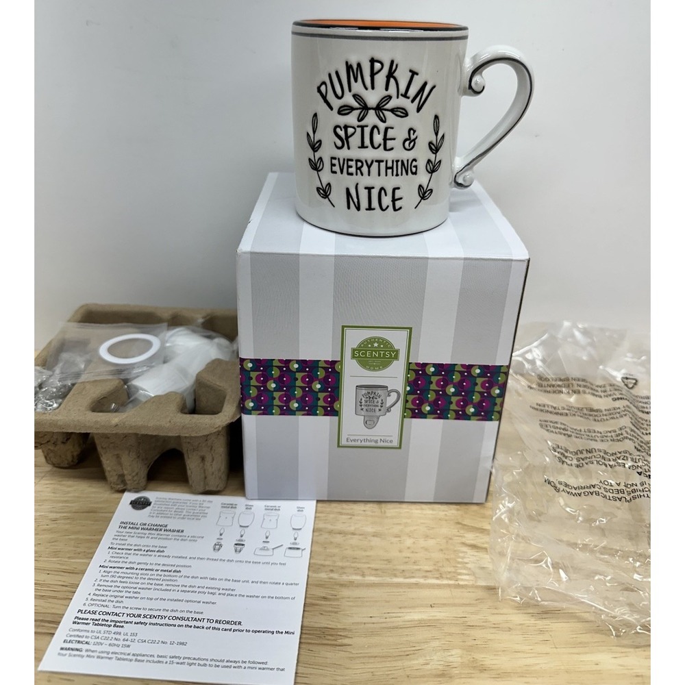Scentsy Pumpkin Spice & Everything Nice Wax Warmer Mug